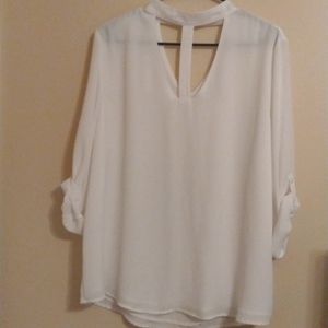 2XL flowy white top